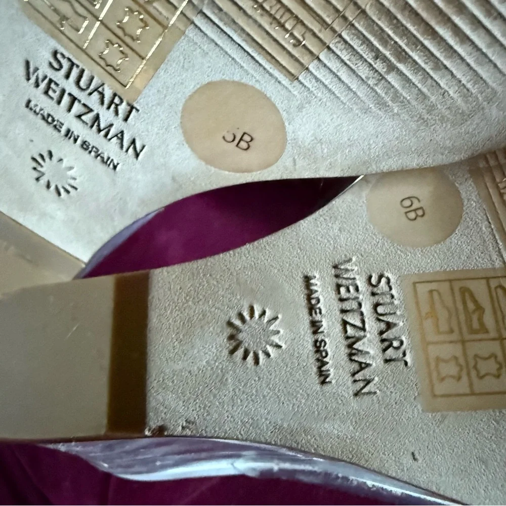 Stuart Weitzman - Tia 100 Lucite Wedge Sandal - Women’s 6 - Picture 6 of 6